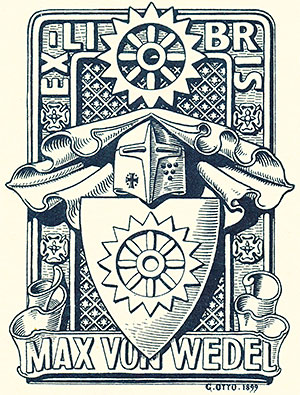 Exlibris Max von Wedel